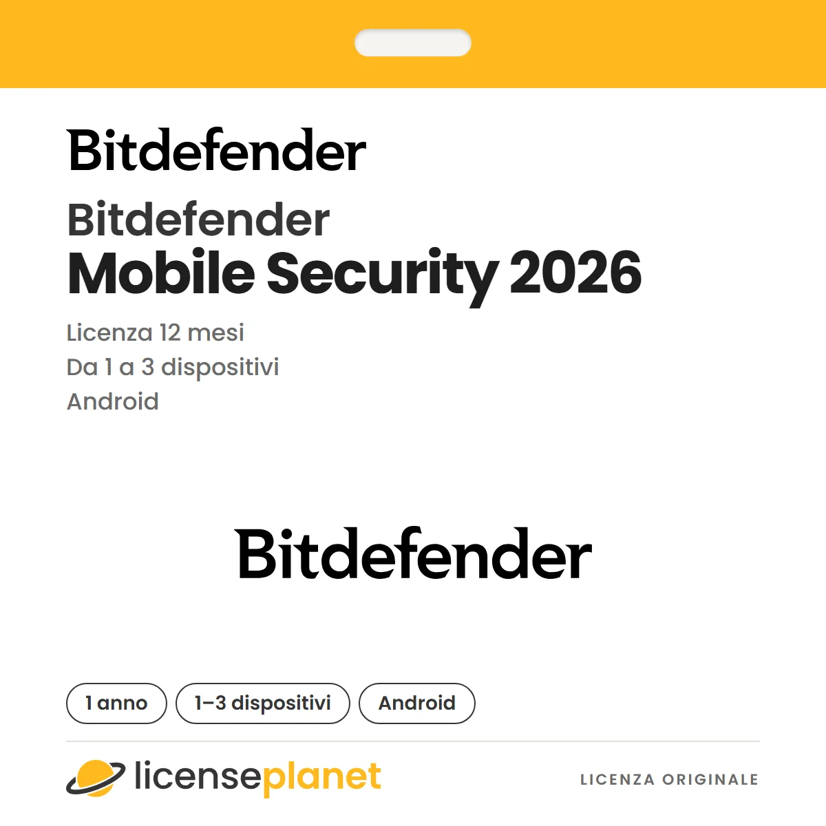 Bitdefender Mobile Security 2026 Handy, Tablet, Android