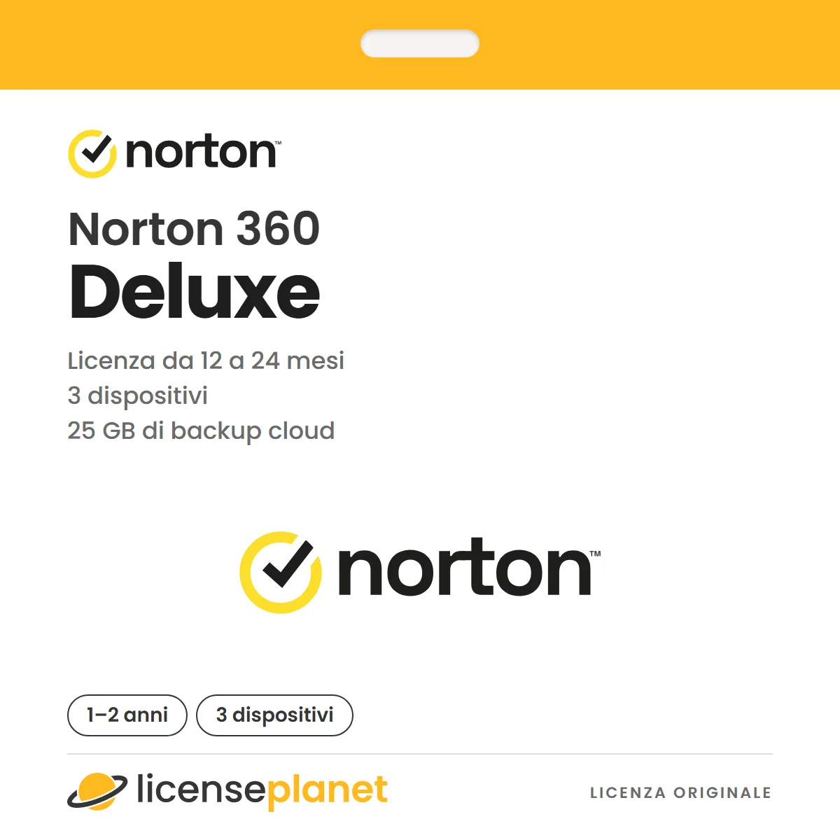 Norton 360 Deluxe, 25 GB Cloud-Backup