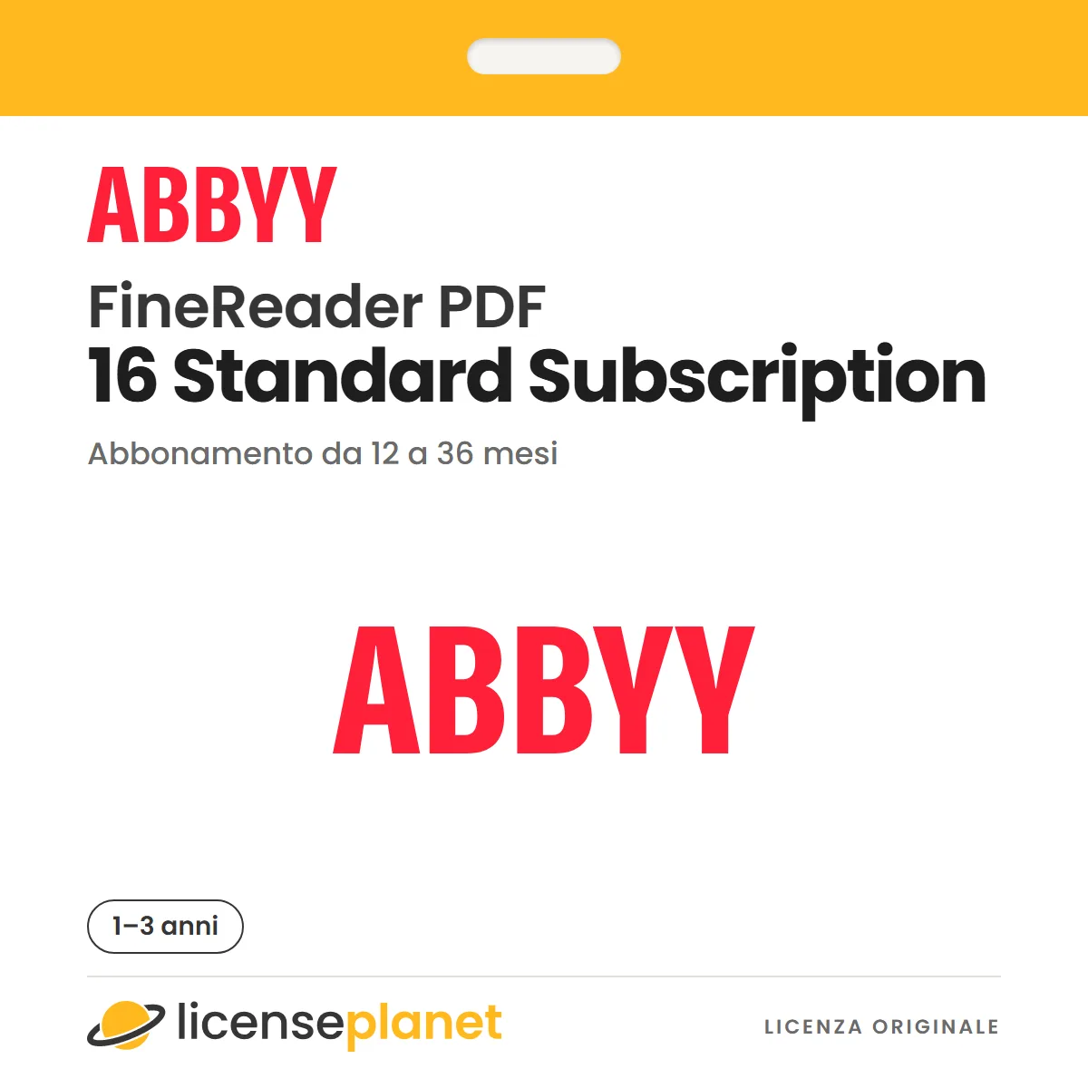 ABBYY Finereader PDF 16 Standard Subscription