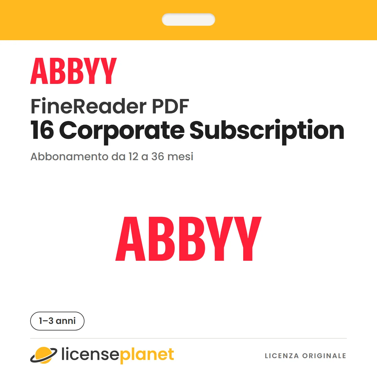 ABBYY Finereader PDF 16 Corporate Subscription