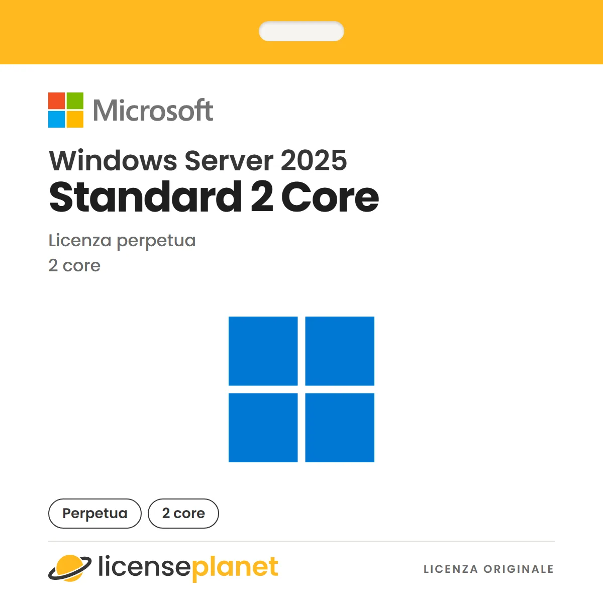 Microsoft Windows Server 2025 Standard 2 Core
