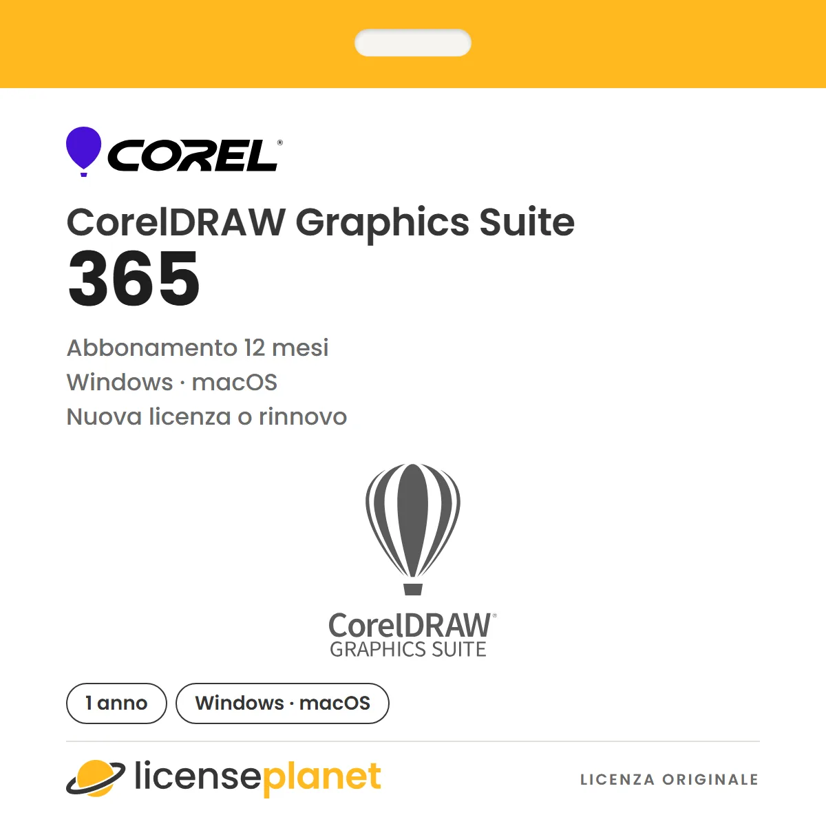CorelDraw Graphics Suite 365 Win/MAC