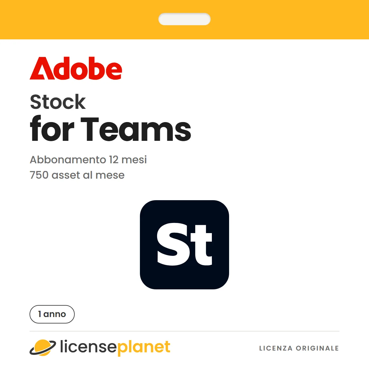 Adobe Stock for Teams (750 Assets/Monat)