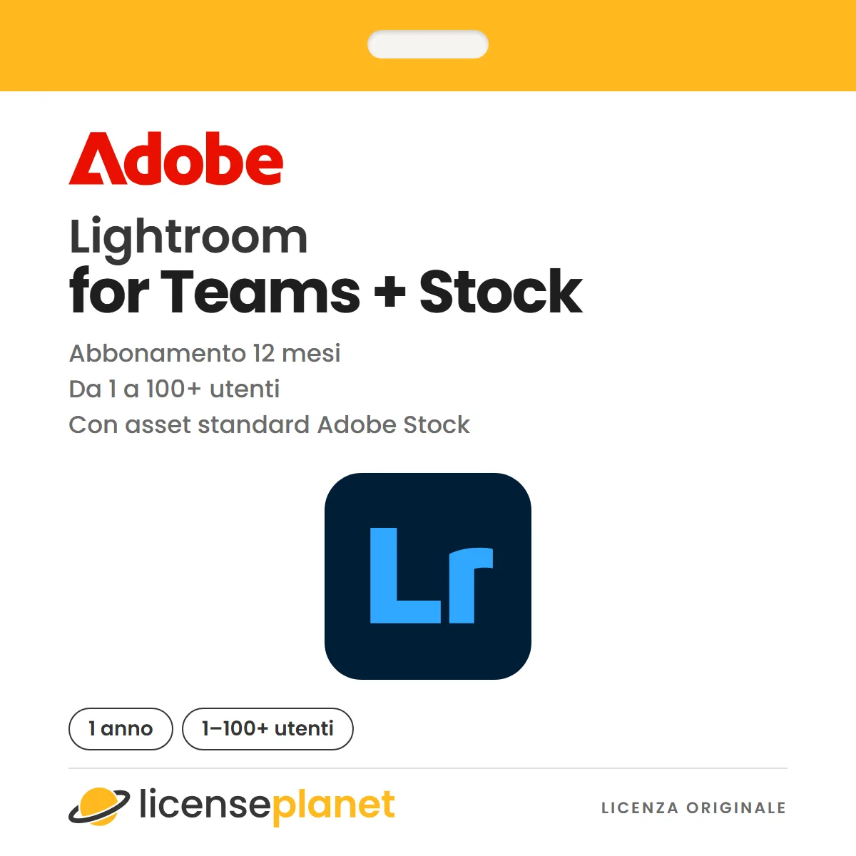 Adobe Lightroom for Teams with Adobe Stock Standard Assets