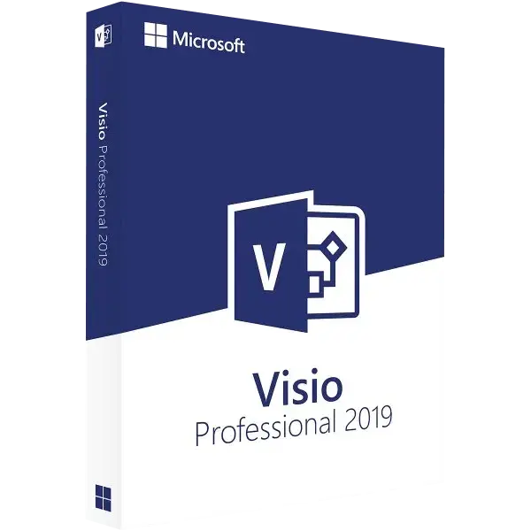 Microsoft Visio Professional 2019 BIND – Diagram and Flowchart Software for Windows