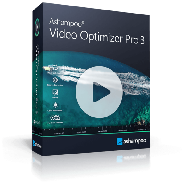 Ashampoo Video Optimizer Pro 3 – Video Enhancement and Stabilization Software for 4K Footage